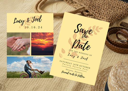 Rustic Theme Wedding Save the Date Digital Template, Printable, FD010