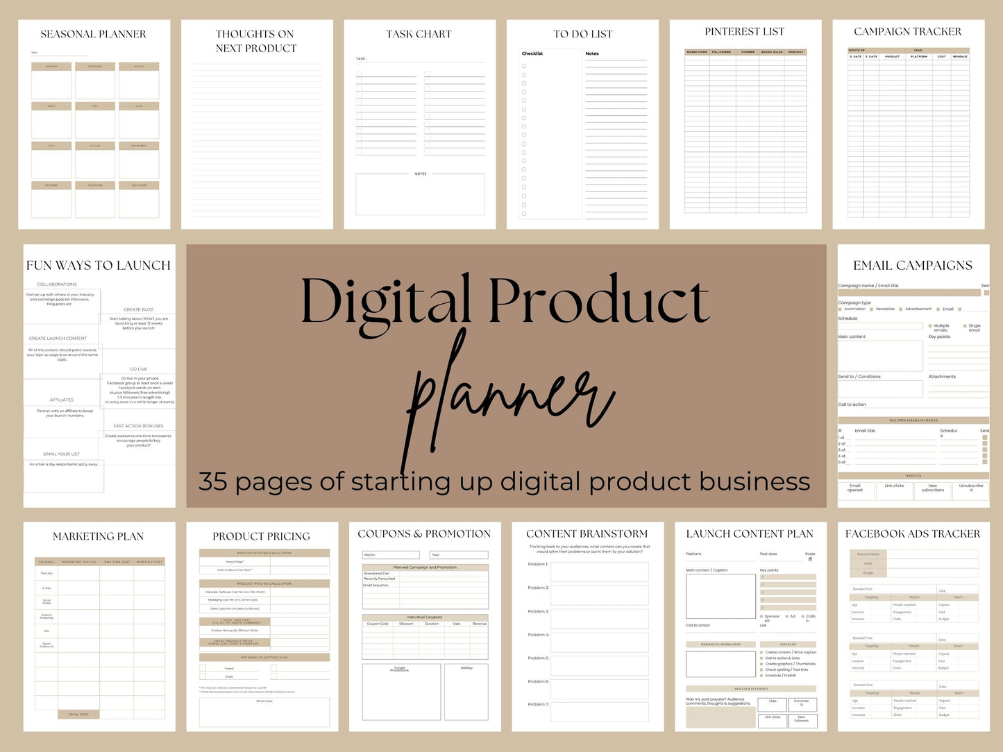 PLR Planner to Creating and Selling Digital Products