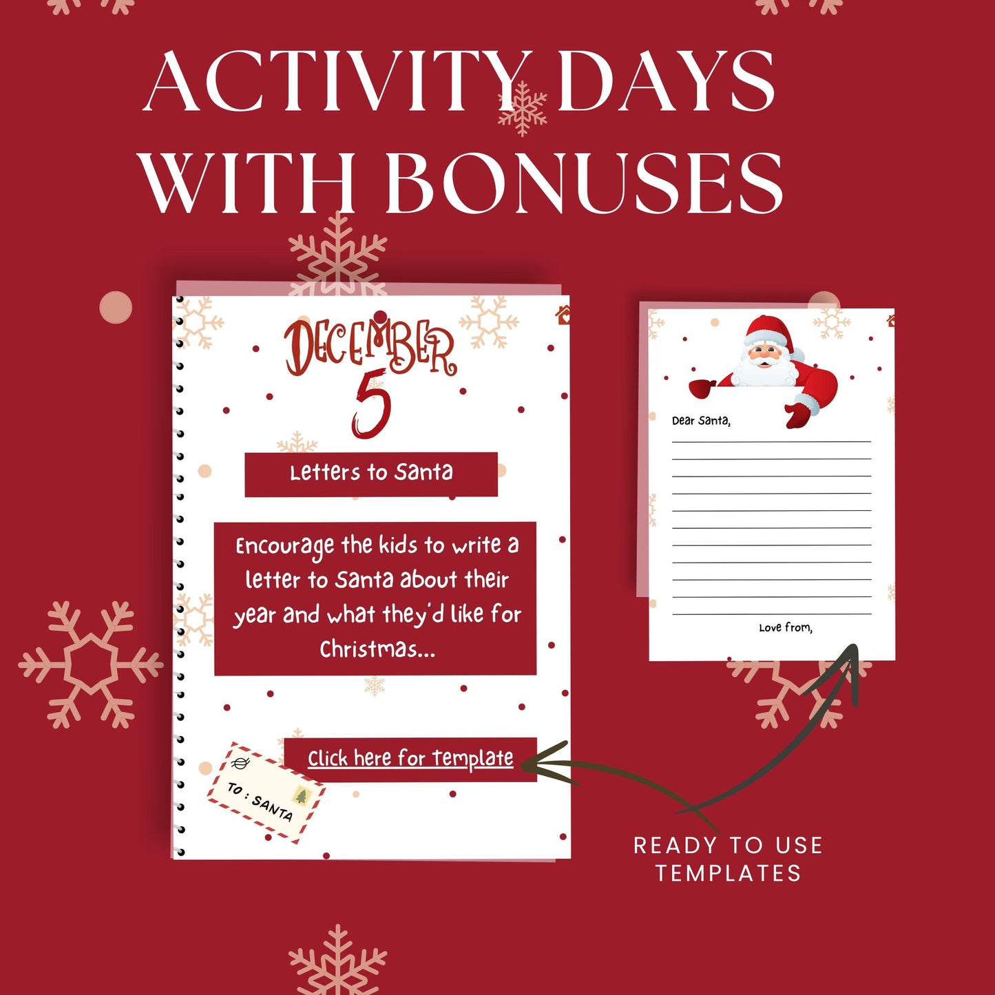 25 Day Countdown to Christmas Activity Planner/Goodnotes Compatible