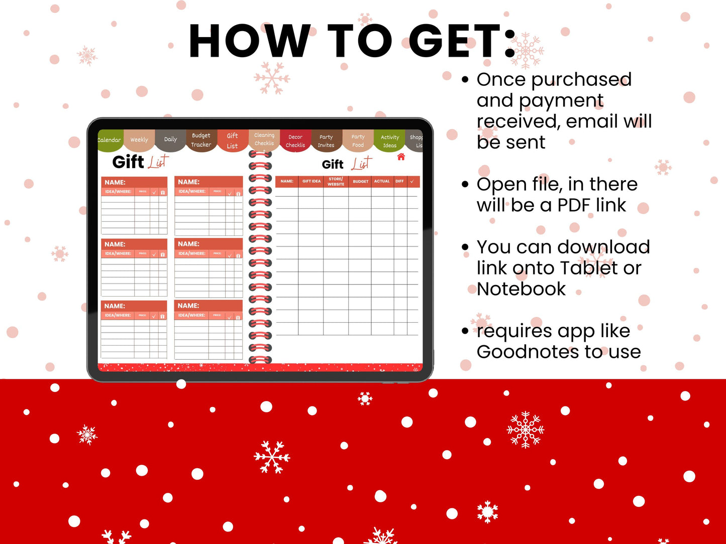 Say Goodbye to Holiday Stress with The Ultimate Christmas Planner!